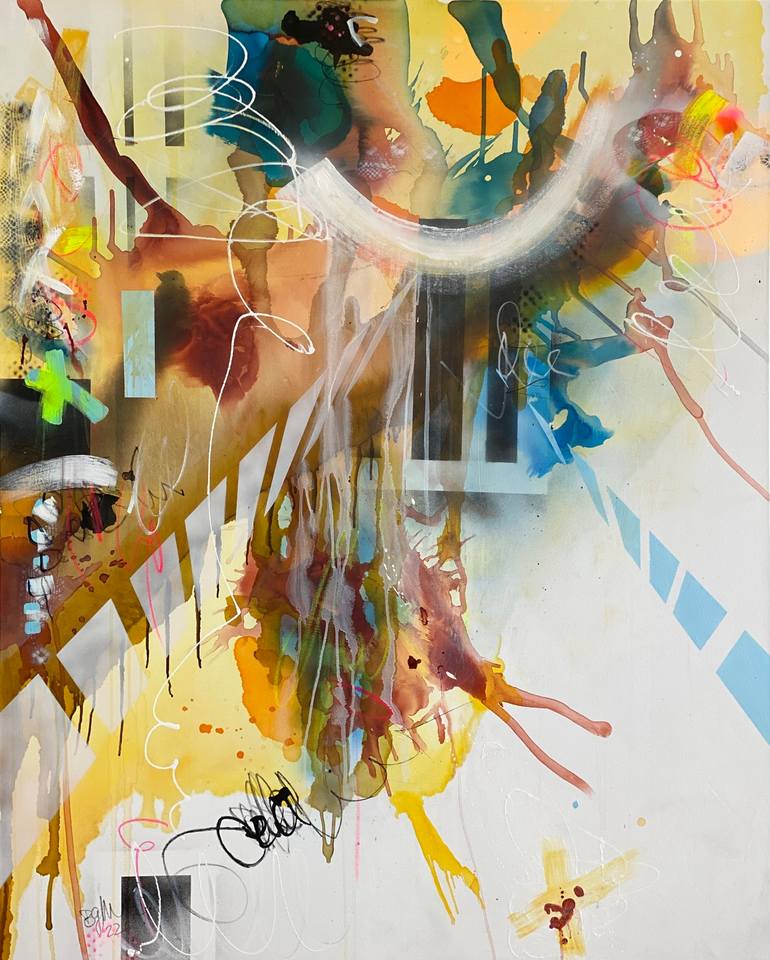 Print of Street Art Abstract Paintings by Beate Garding Schubert