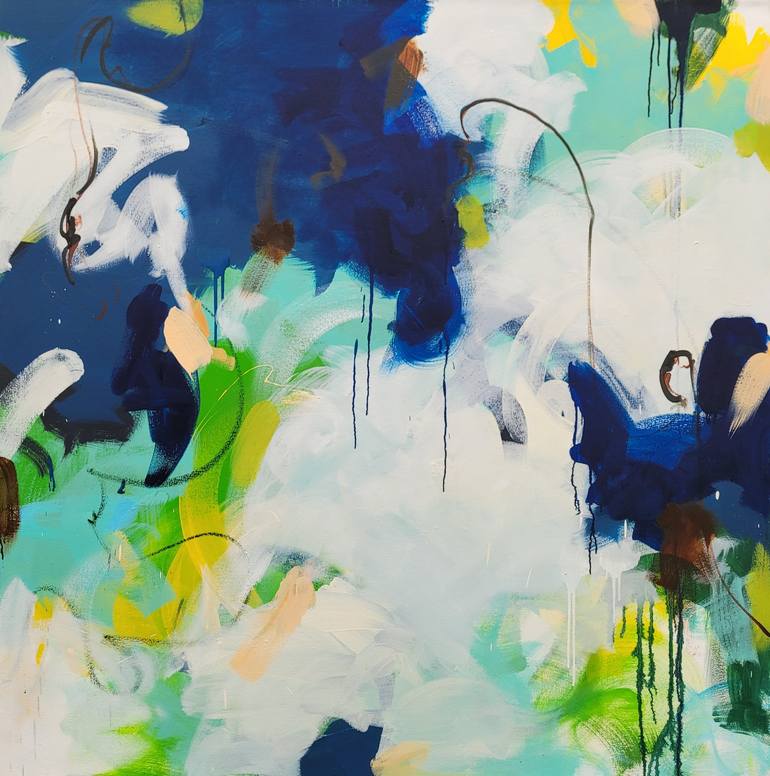 Print of Abstract Expressionism Abstract Paintings by Ayesha Samdani