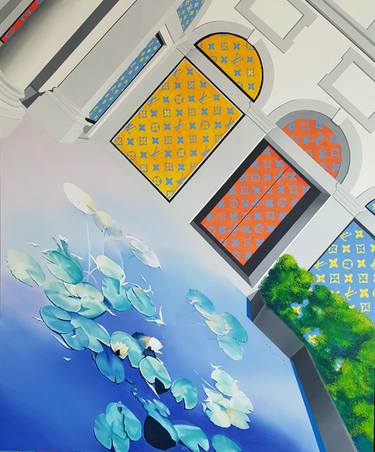 Original Conceptual Architecture Paintings by Luigi Maria De Rubeis