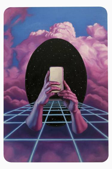 Original Conceptual Technology Painting by Jessica Jorgensen