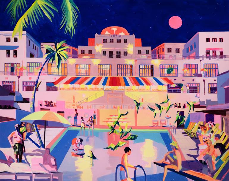 Original Surrealism Architecture Paintings by Ruth Mulvie