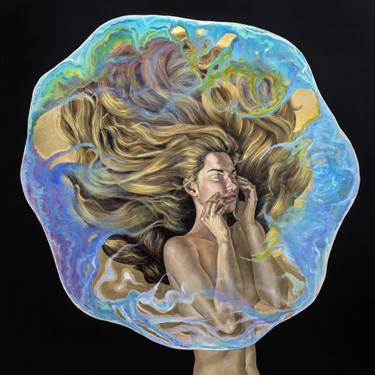 Original Figurative Nude Painting by Konstantin Lizogub