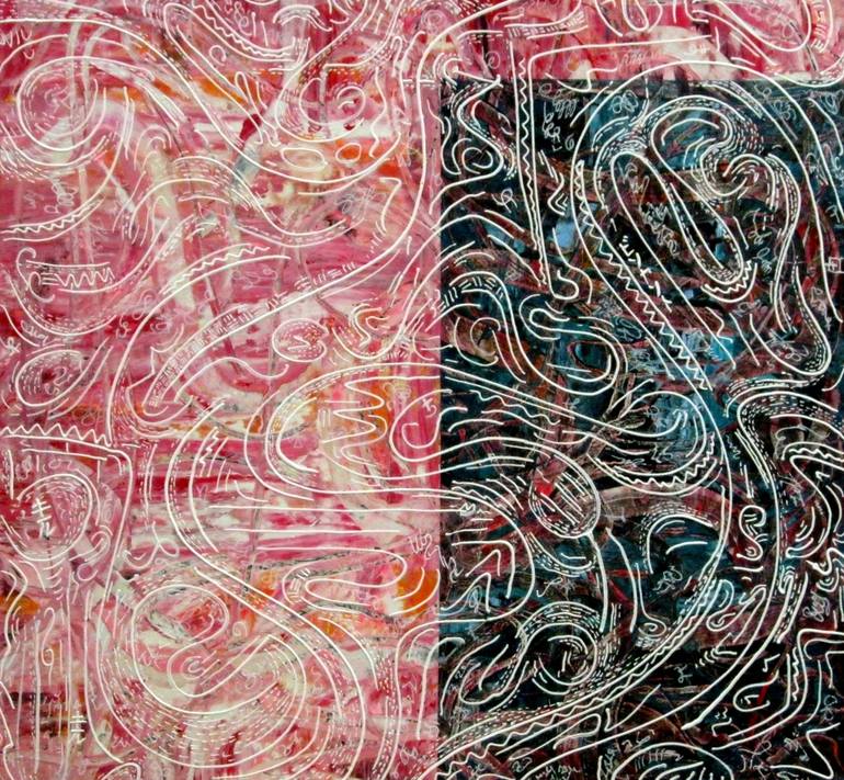 Original Expressionism Abstract Paintings by Vincent Keele