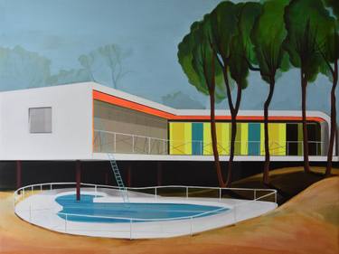 Original Figurative Architecture Paintings by Cécile Van Hanja