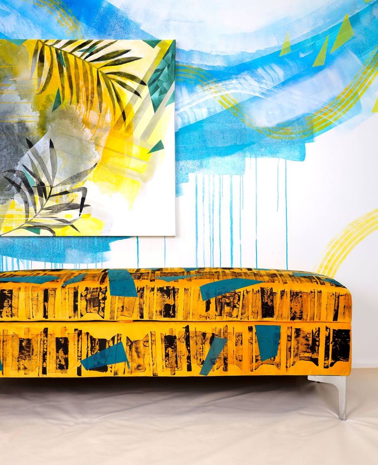 Original Abstract Expressionism Geometric Installation by Poovi Art