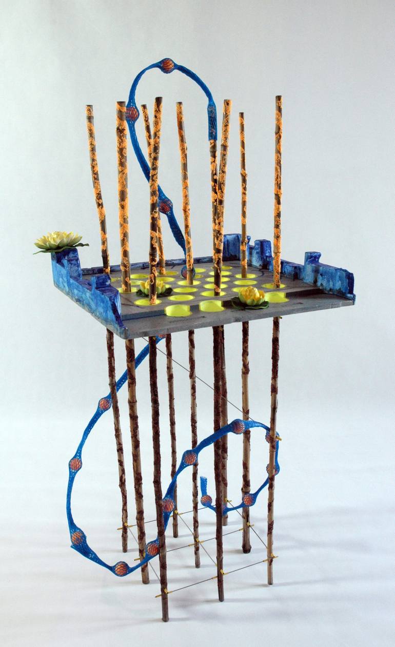 Original Surrealism Cities Sculpture by Orianne Zanone