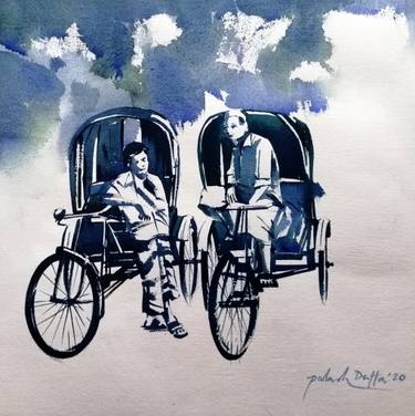 Original Realism Rural life Paintings by Palash Datta
