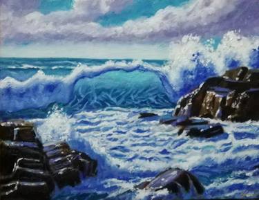Original Abstract Seascape Paintings by Zohaib Ahmed