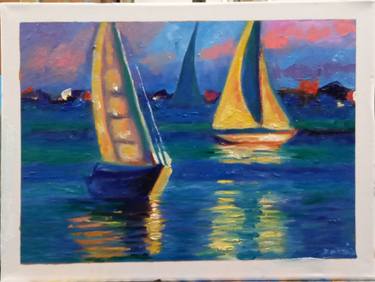 Original Abstract Seascape Paintings by Zohaib Ahmed