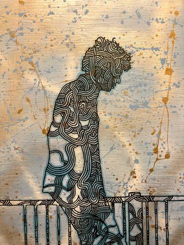 Original Contemporary Body Mixed Media by Joshua Gabriel