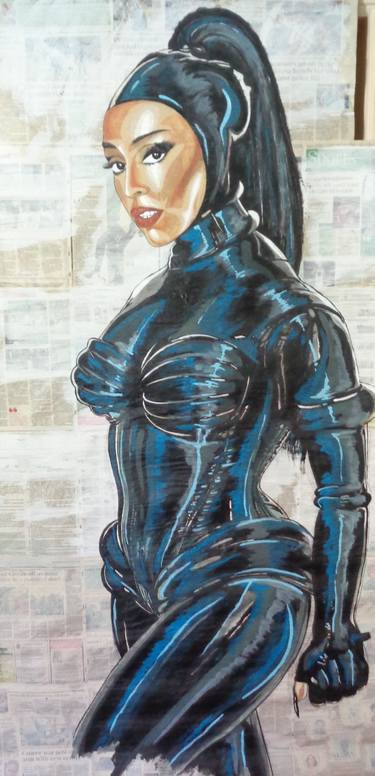 Original Conceptual Celebrity Painting by Oliver Martin Okoth