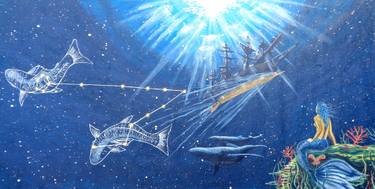 Print of Conceptual Seascape Paintings by Oliver Martin Okoth