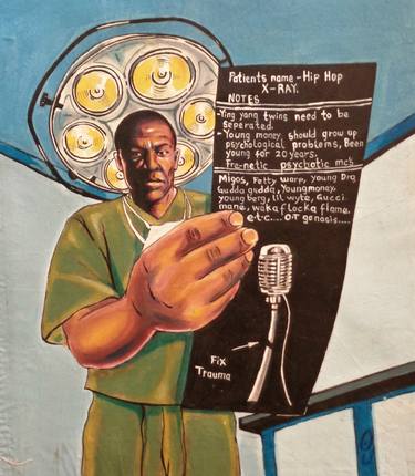 Original Conceptual People Paintings by Oliver Martin Okoth