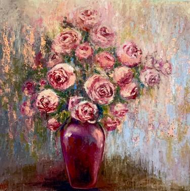 Original Contemporary Floral Painting by Wüst Natalia