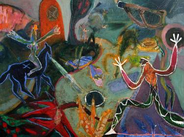 Original Figurative Fantasy Paintings by Alejandro Alarcó Casañas