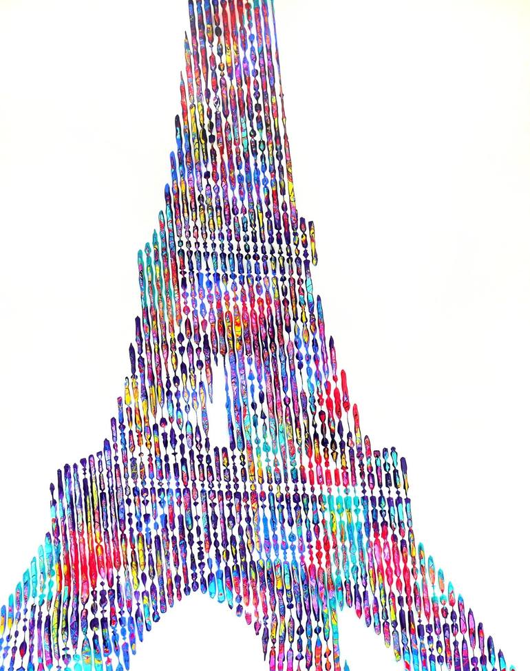Original Abstract Architecture Paintings by Virginie Schroeder