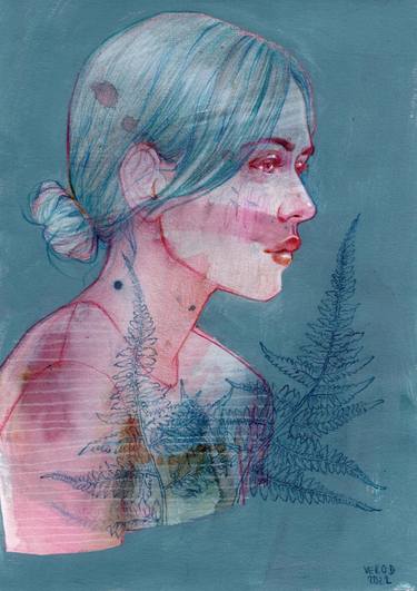 Original Conceptual Women Drawings by Véronique Desbrosses