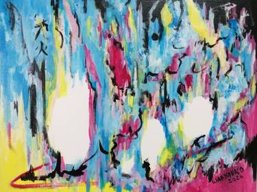 Original Abstract Expressionism Abstract Paintings by Artist Wabyanko