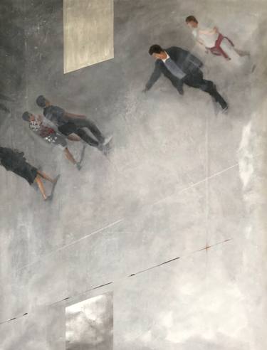 Original Abstract Architecture Paintings by Ursula Radel-Leszczynski