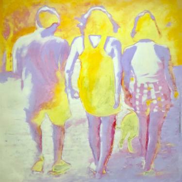 Original Abstract People Paintings by Ursula Radel-Leszczynski