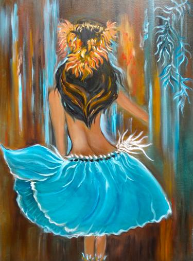 Original Art Deco Beach Paintings by Jenny Jonah