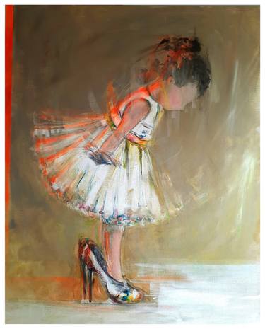 Original Contemporary Kids Painting by Lieve Maes