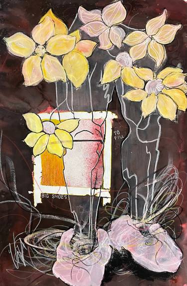 Original Conceptual Men Mixed Media by Val Cannon