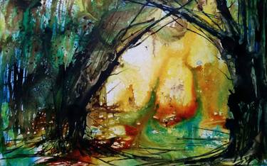 Original Expressionism Landscape Painting by Volker Straube