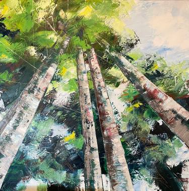 Print of Contemporary Tree Paintings by Belinda Reynell