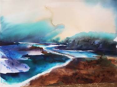 Original Abstract Expressionism Abstract Paintings by Joanna Pilarczyk