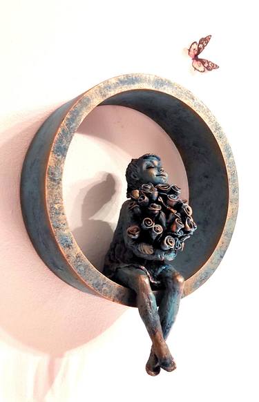Original Figurative Children Sculpture by Elena Kraft