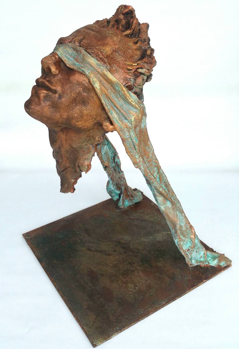 Original Expressionism People Sculpture by Elena Kraft