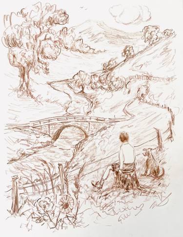 Original Classicism Children Drawings by Victoria General