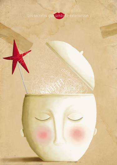 Original Conceptual Fantasy Mixed Media by Zuriñe Aguirre