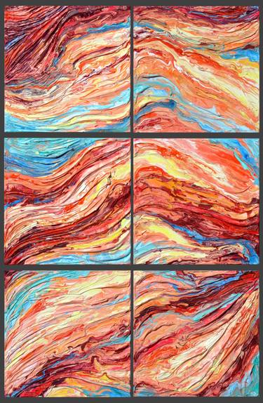 Original Abstract Expressionism Abstract Painting by En Chuen Soo