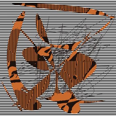 Original Abstract Patterns Mixed Media by Carlos Perez Del Moro