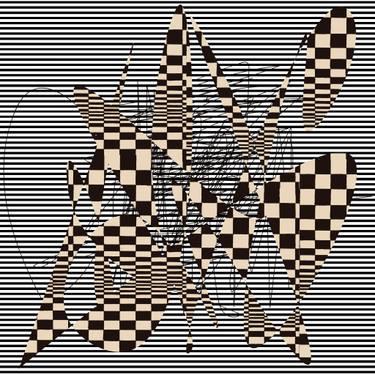 Original Geometric Patterns Mixed Media by Carlos Perez Del Moro