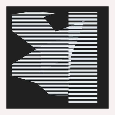 Original Abstract Geometric Digital by Carlos Perez Del Moro