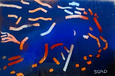 Original Abstract Animal Painting by Jean-Claude Sgro