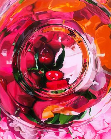 Original Abstract Expressionism Botanic Paintings by Su Hyun Kim
