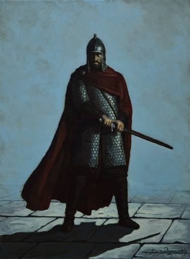 Original Figurative Men Painting by Tornike Tkemaladze
