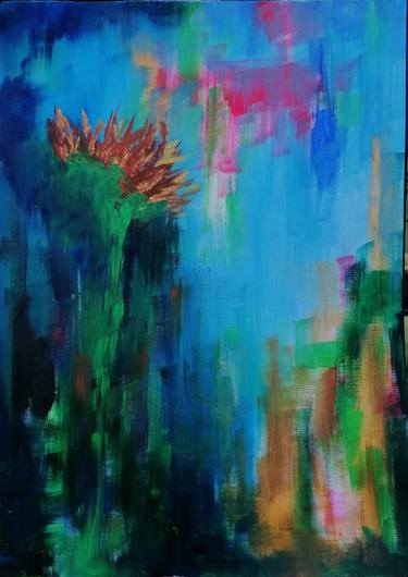 Original Conceptual Botanic Painting by Irene Russo