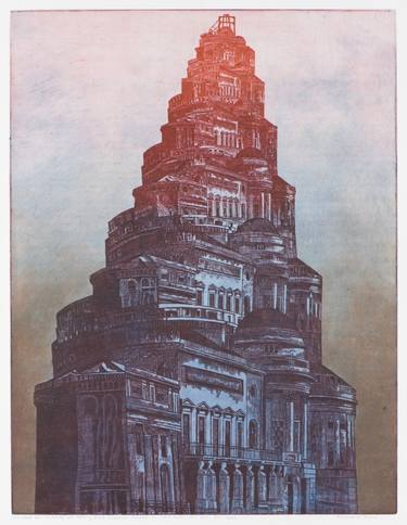 Original Figurative Cities Printmaking by Annemarie Petri