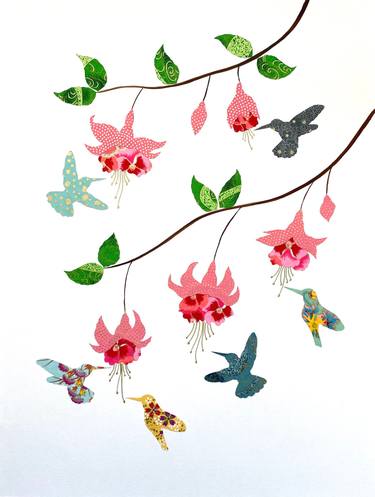 Original Contemporary Botanic Collage by Natasha Sorelli