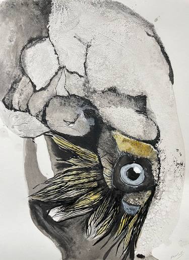 Original Expressionism Time Drawings by Marina Martelli