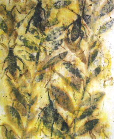 Original Abstract Expressionism Animal Mixed Media by Giusto Pilan