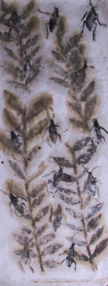 Original Abstract Expressionism Botanic Mixed Media by Giusto Pilan