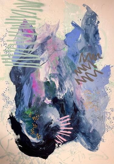 Original Abstract Expressionism Abstract Painting by Laura Schuler