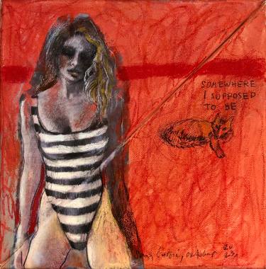 Original Contemporary Beach Mixed Media by Sonja Curcic