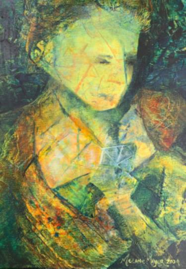 Original Abstract Expressionism Abstract Mixed Media by Melanie Meyer